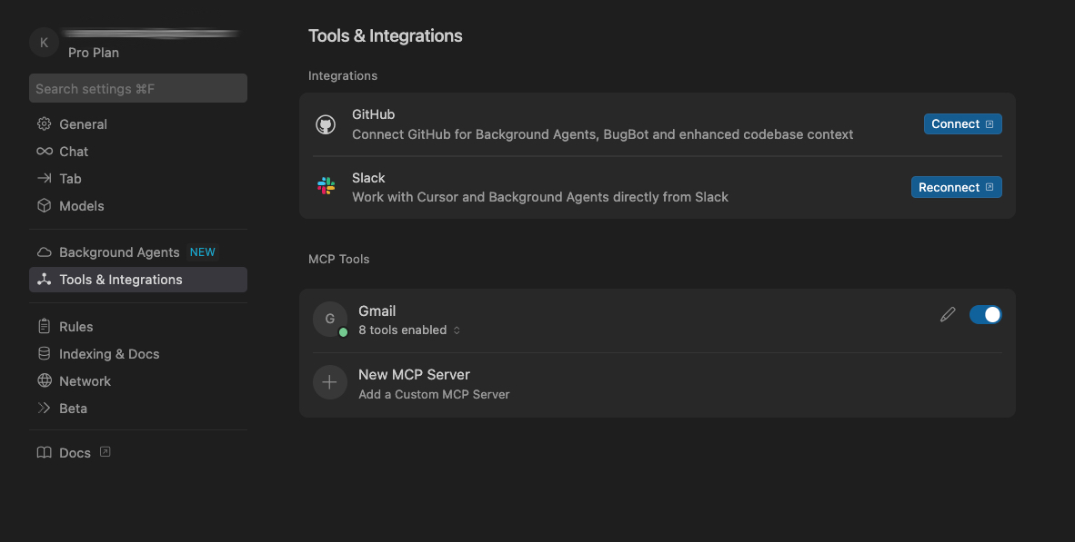 MCP Configuration in Cursor