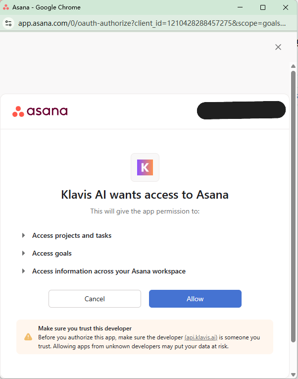 Asana OAuth