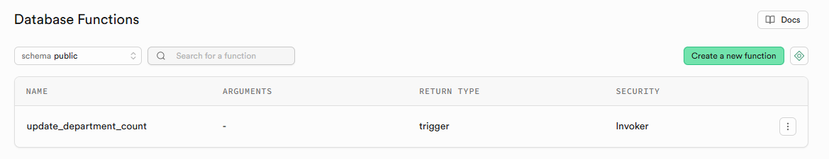 Trigger Function